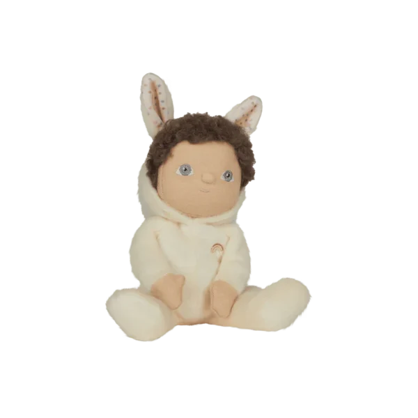 Peluche Olli Ella DINKY DINKUMS Fluffle Family Basil Bunny (crème). - Image 3