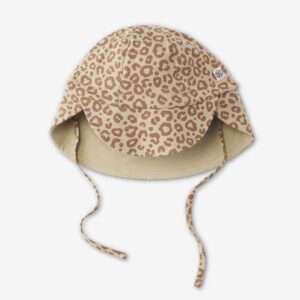Chapeaux de soleil réversibles UPF 50+ léopard/ sable – Cloby. 3 tailles différentes.