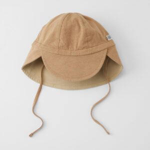 Chapeaux de soleil réversibles UPF 50+ Marron / sable – Cloby. 3 tailles différentes.