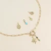 Cartelette WITH LOVE Collier et 6 pendentifs (étoile et pierres naturelles). - Image 2