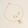 Cartelette CARPEDIEM Collier et 6 pendentifs (soleil oeil en émail et corne). - Image 2