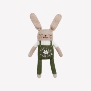 Doudou lapin little farmer | Main Sauvage.