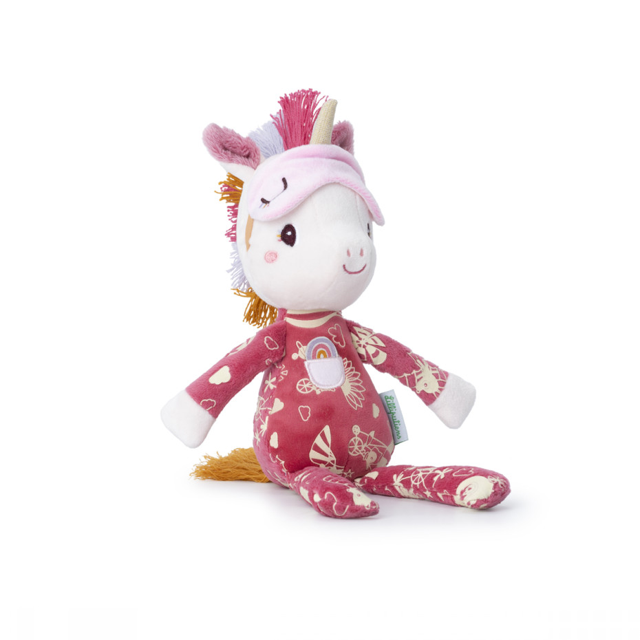 Peluche phosphorescente amie de la nuit Lena la licorne – Lilliputiens.