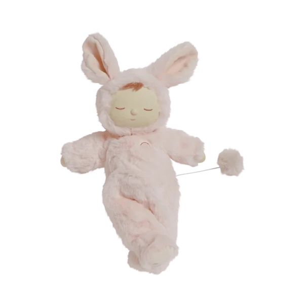 Poupée musicale Olli Ella Lullaby Cozy Dinkum Bunny Moppet Rose.