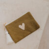 Porte-monnaie Love olive - Zakuw.