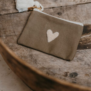 Porte-monnaie Love Taupe – Zakuw.