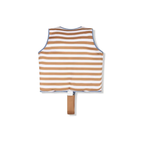 Gilet de sauvetage rayé marron/blanc 3-6 ans. - Image 3