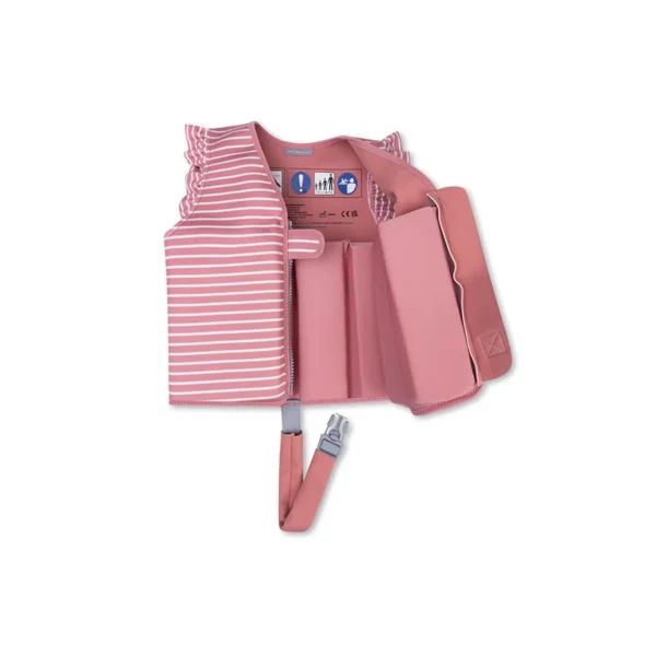 Gilet de sauvetage rayé rouge/blanc 2-3 ans. - Image 2