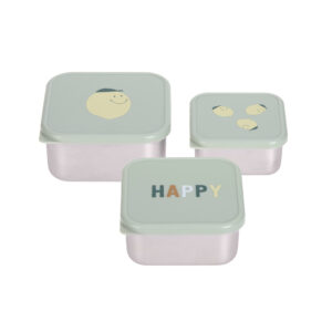 Boîtes à goûter gigognes (inox) – Happy Fruit Lemon.