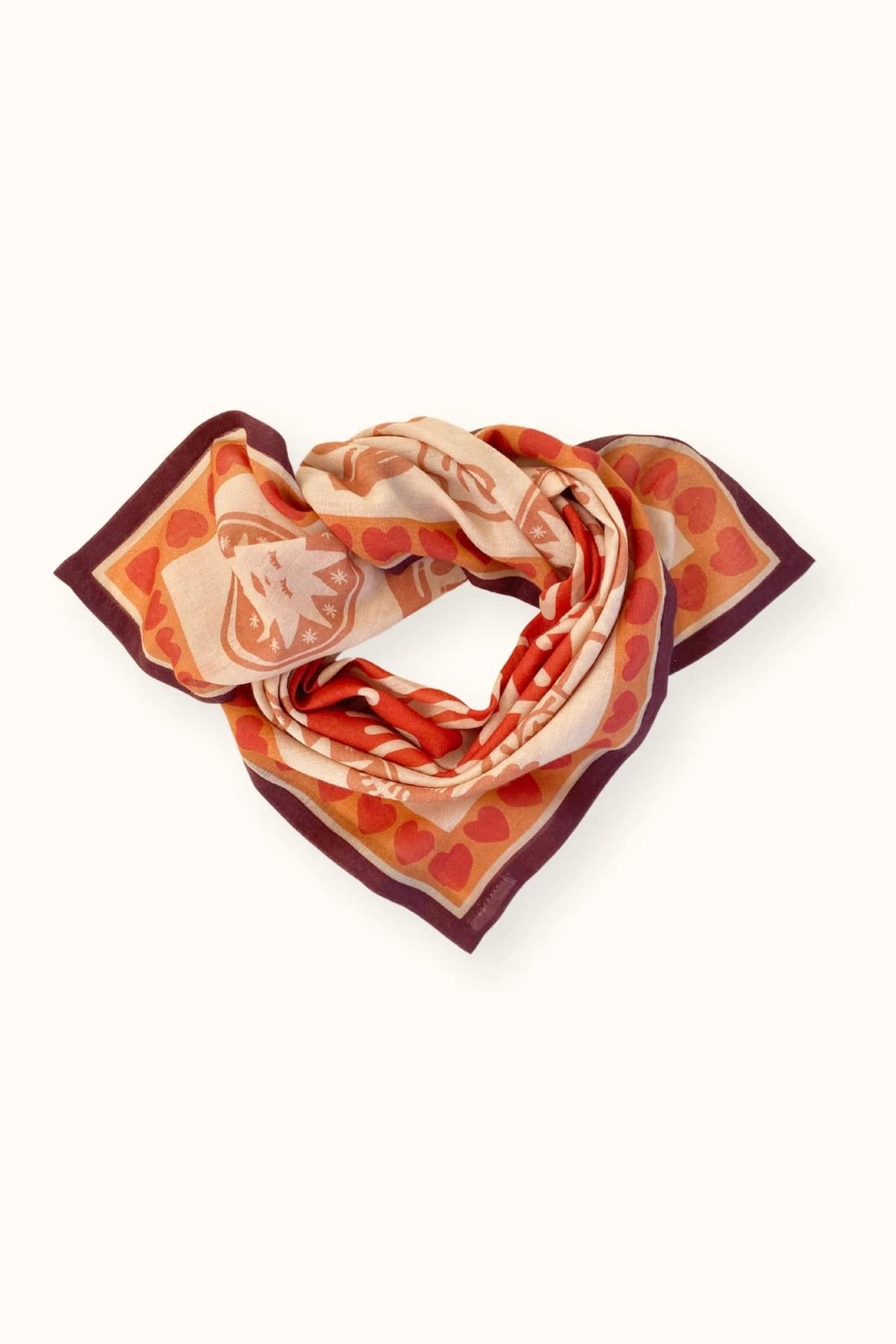 Apaches Collections – Small Foulard Mamavida Mummy Fire.