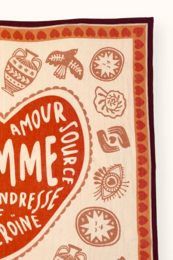 Apaches Collections – Small Foulard Mamavida Mummy Fire. - Image 4