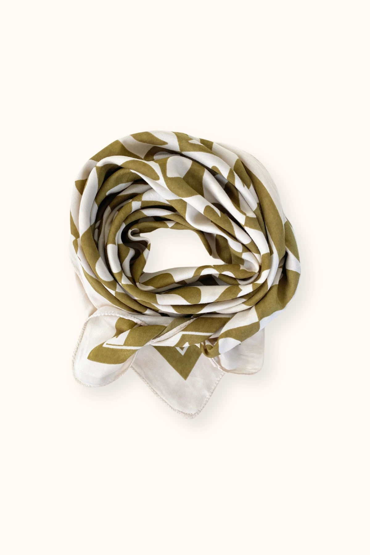 Apaches Collections – Big Foulard Palika « Damier » Tobacco.