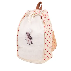 Sac à dos en filet de plage – Coeurs.