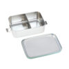 Boîte à goûter inox enfants - Unique, vert. - Image 2