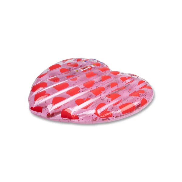 Matelas pneumatique de luxe Coeur rose. - Image 2