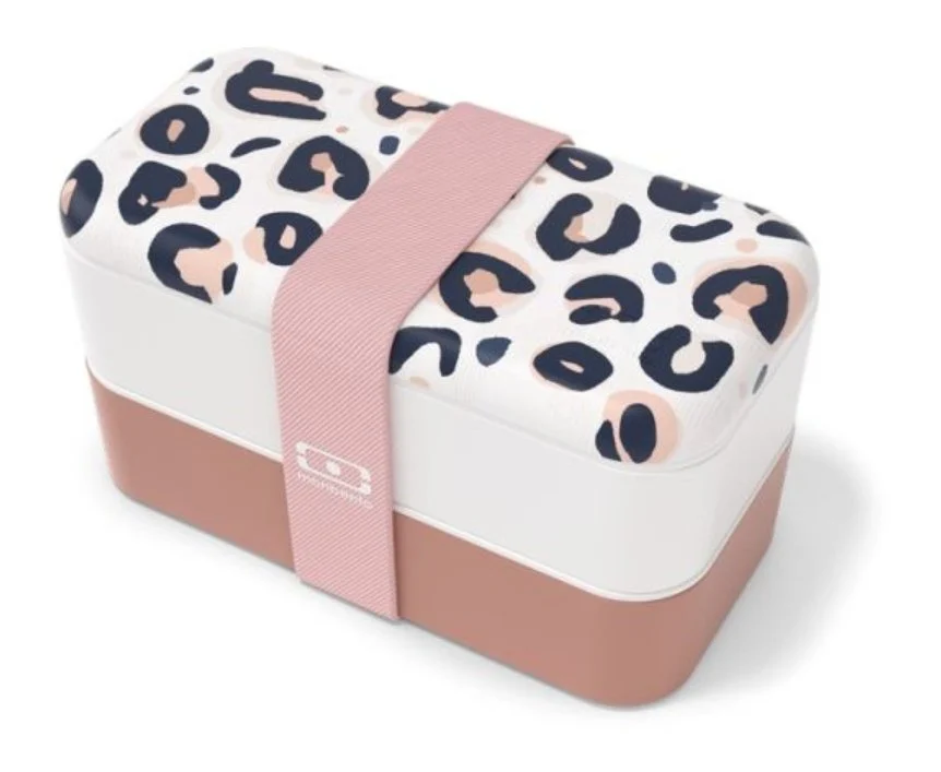 La Lunchbox Bento Original Graphic pink Leopard Monbento.