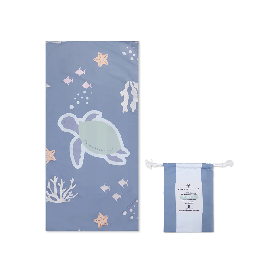 Serviette en microfibreTortue 135 x 65 cm.