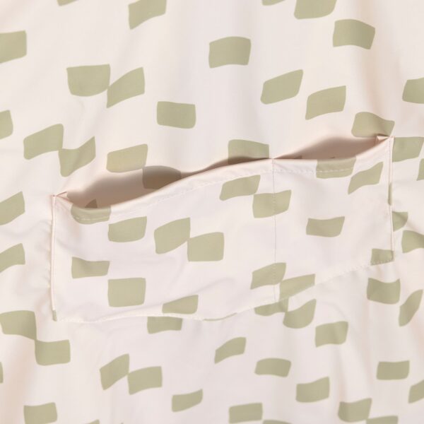 Tablier manches longues enfants - Happy Fruits, kaki clair. - Image 4