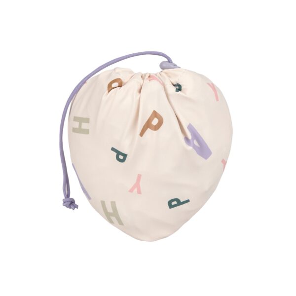 Tablier manches longues enfants - Happy Fruits, pastel lilas. - Image 4