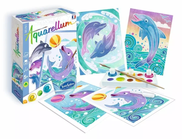 Aquarellum Mini Dauphins. - Image 2