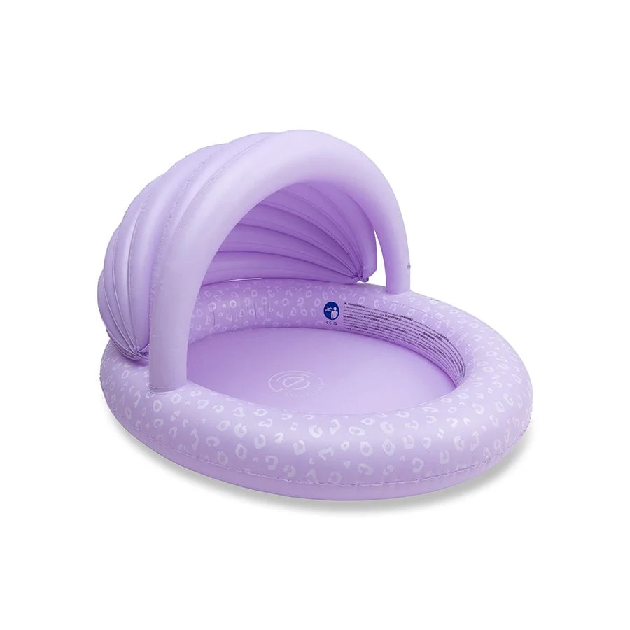 Piscine Ø 100 cm avec parasol | Léopard Lilas.