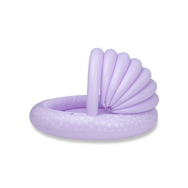 Piscine Ø 100 cm avec parasol | Léopard Lilas. - Image 2