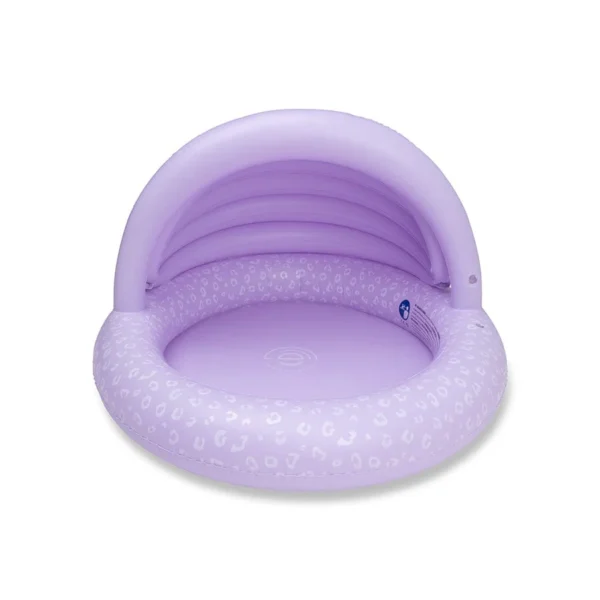 Piscine Ø 100 cm avec parasol | Léopard Lilas. - Image 4