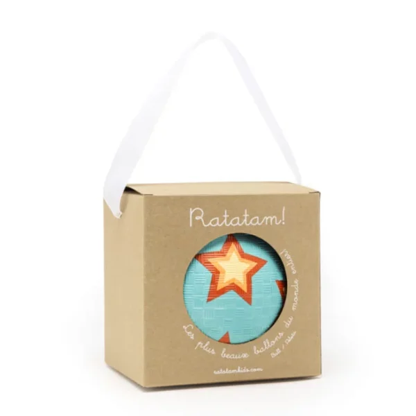 Ratatam Petit Ballon Etoiles 12 cm – Bleu. - Image 2