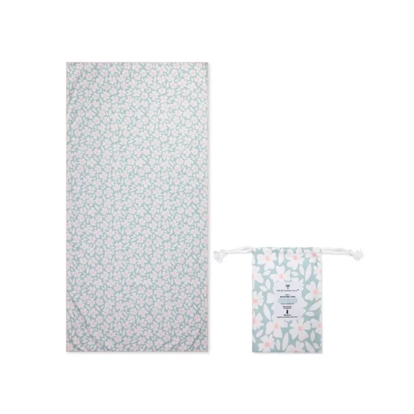 Serviette en microfibre flower 180 x 90 cm.