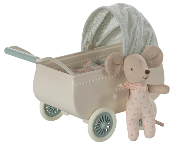 Maileg Landau incluant un bébé souris - Menthe. - Image 2