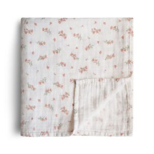 Mushie – Lange Pink Flowers 120 x 120cm.