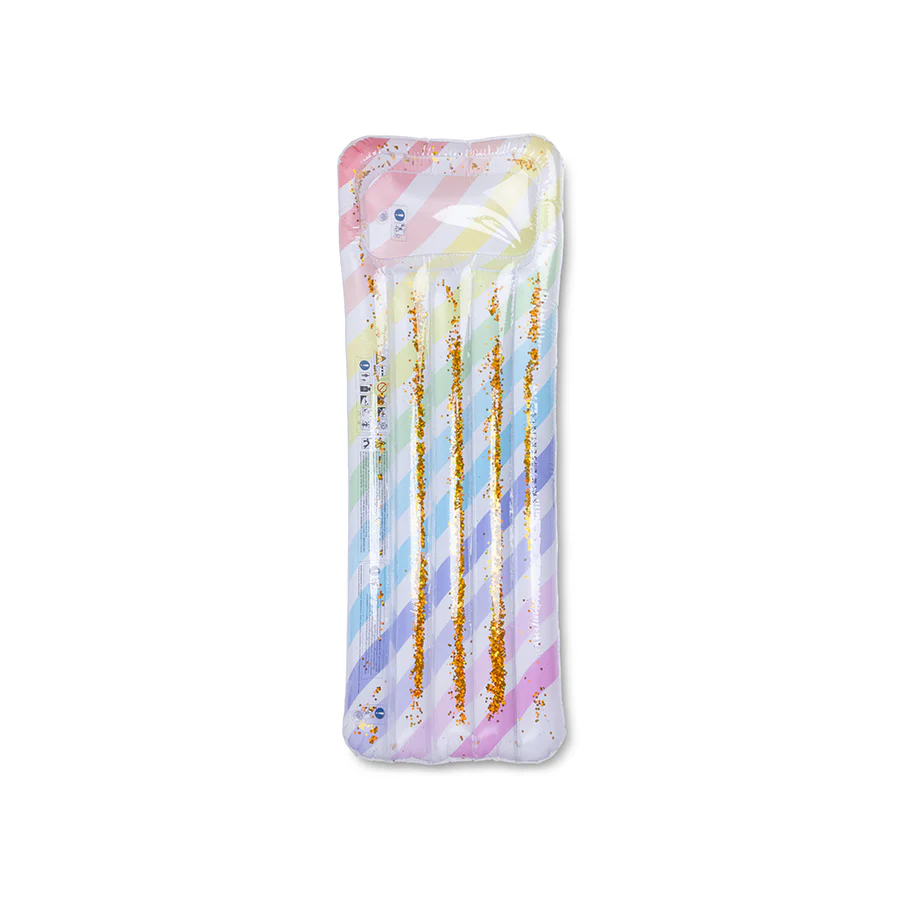 Matelas pneumatique multicolore | Arc-en-ciel.
