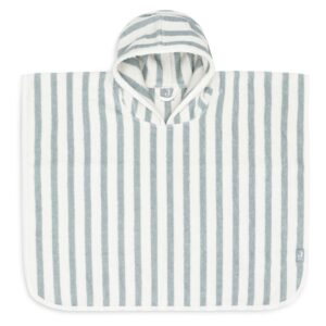 Poncho Stripe Terry Sea Green – Jollein.