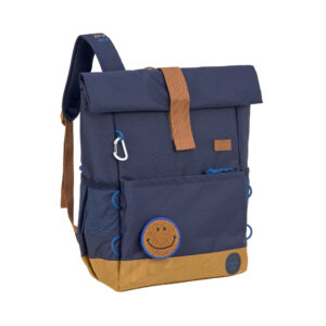 Sac à dos (Cartable) Rolltop Little Gang, Bleu marine.