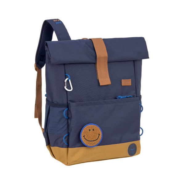 Sac à dos (Cartable) Rolltop Little Gang, Bleu marine.