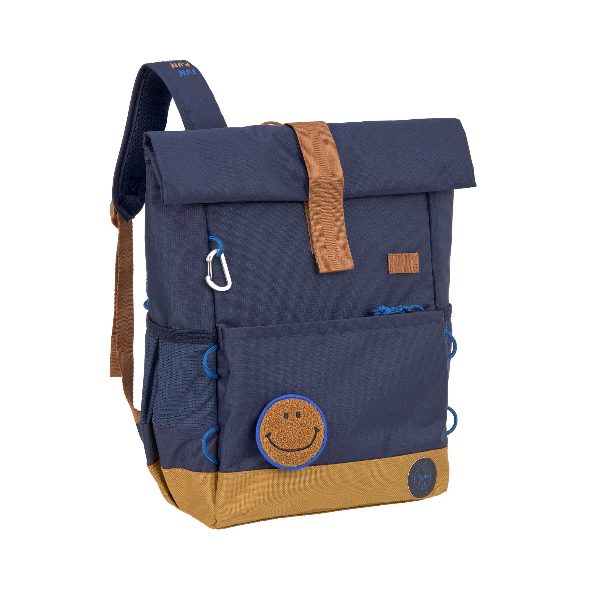 Sac à dos (Cartable) Rolltop Little Gang, Bleu marine.