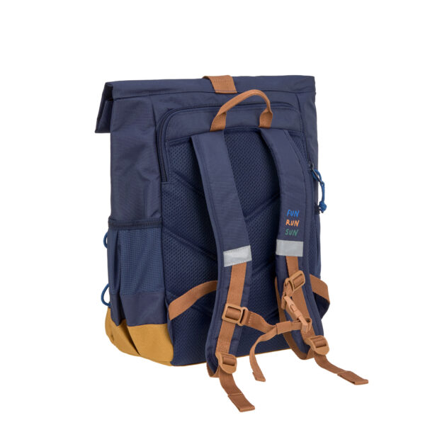 Sac à dos (Cartable) Rolltop Little Gang, Bleu marine. - Image 2
