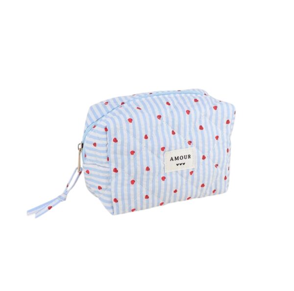 Petite Trousse AMOUR et 3 coeurs - Coeur bleu. - Image 2