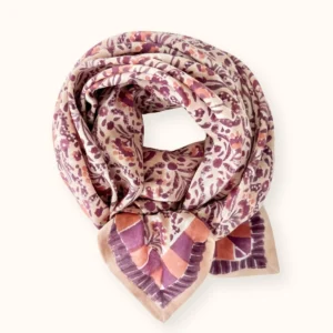 Apaches Collections – Big Foulard Latika « Cactus » Macadamia.