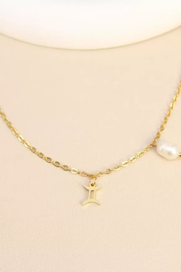 Collier signe astrologique Gémeaux.