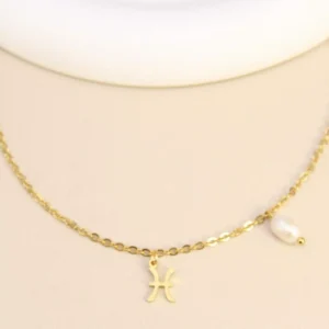 Collier signe astrologique Poisson.