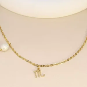 Collier signe astrologique Scorpion.