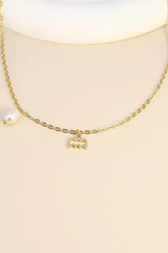Collier signe astrologique Verseau.