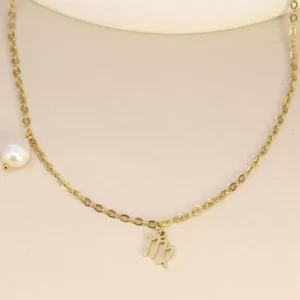 Collier signe astrologique Vierge.