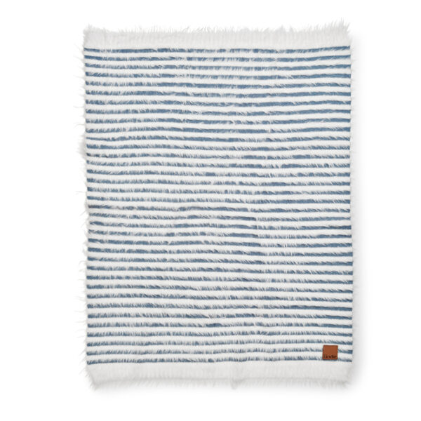 Couverture Tricotée Douillette - Berry Blue. - Image 3