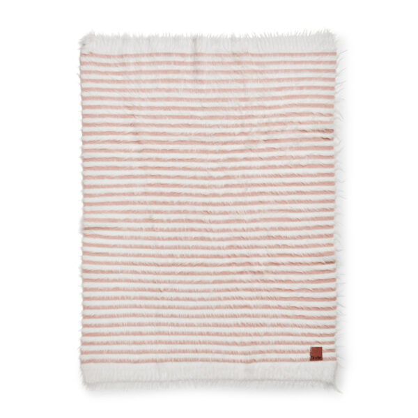 Couverture Tricotée Douillette - Faded Rose. - Image 6