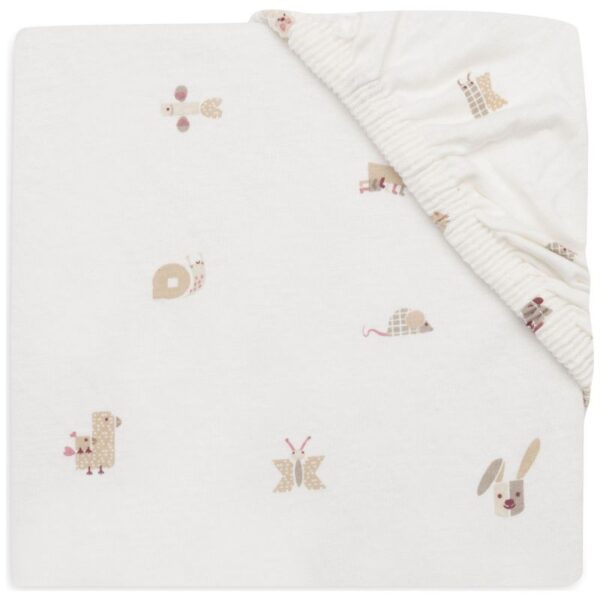 Jollein drap housse jersey 60x120cm Animal Friends.