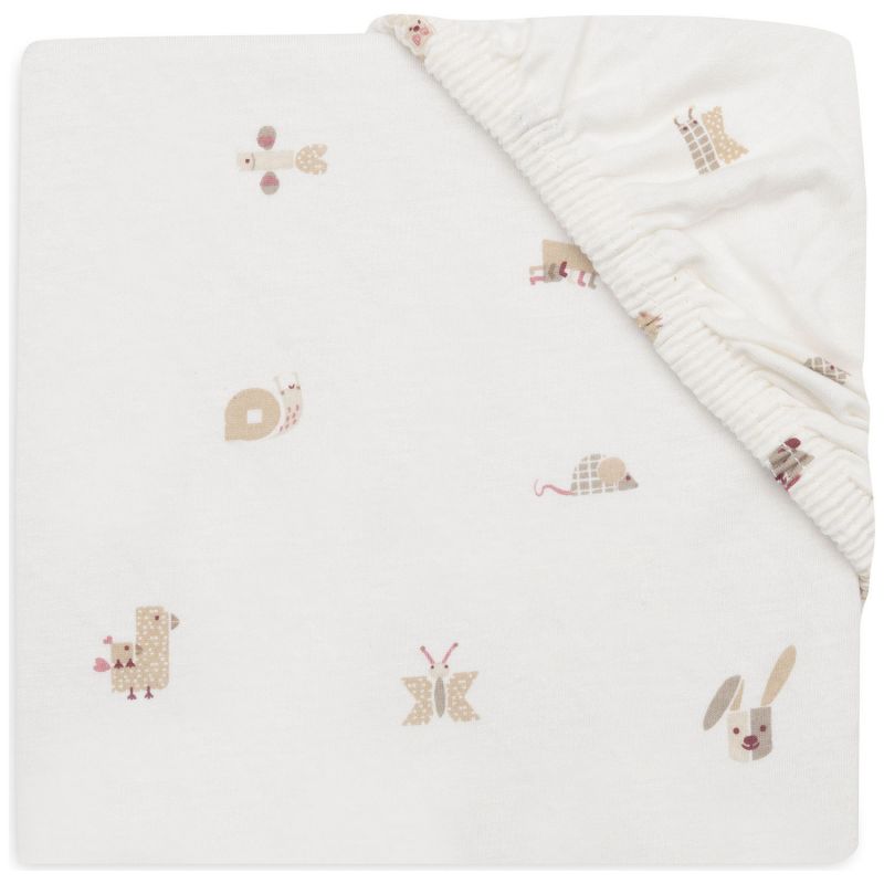 Jollein drap housse jersey 60x120cm Animal Friends.