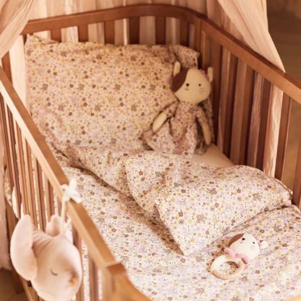 Jollein drap housse jersey 60x120cm Flower Fairies. - Image 4