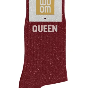 Chaussettes à Paillettes « Queen » Cherry Pop – Taille 36-40.